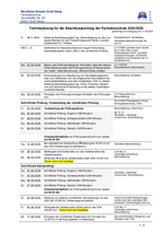 Terminplanung für die Abschlussprüfung der Fachoberschule 2024/2025